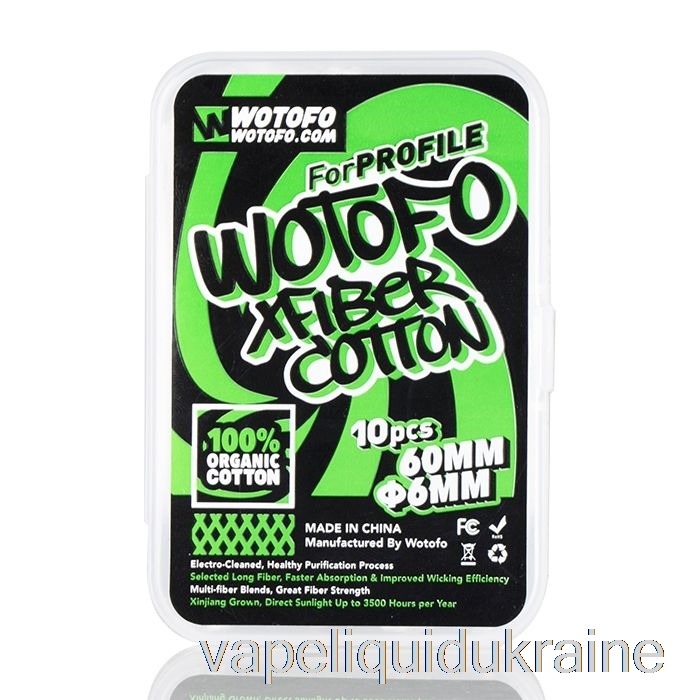 Vape Ukraine Wotofo XFIBER Cotton XFIBER Cotton 6mm (10pc)